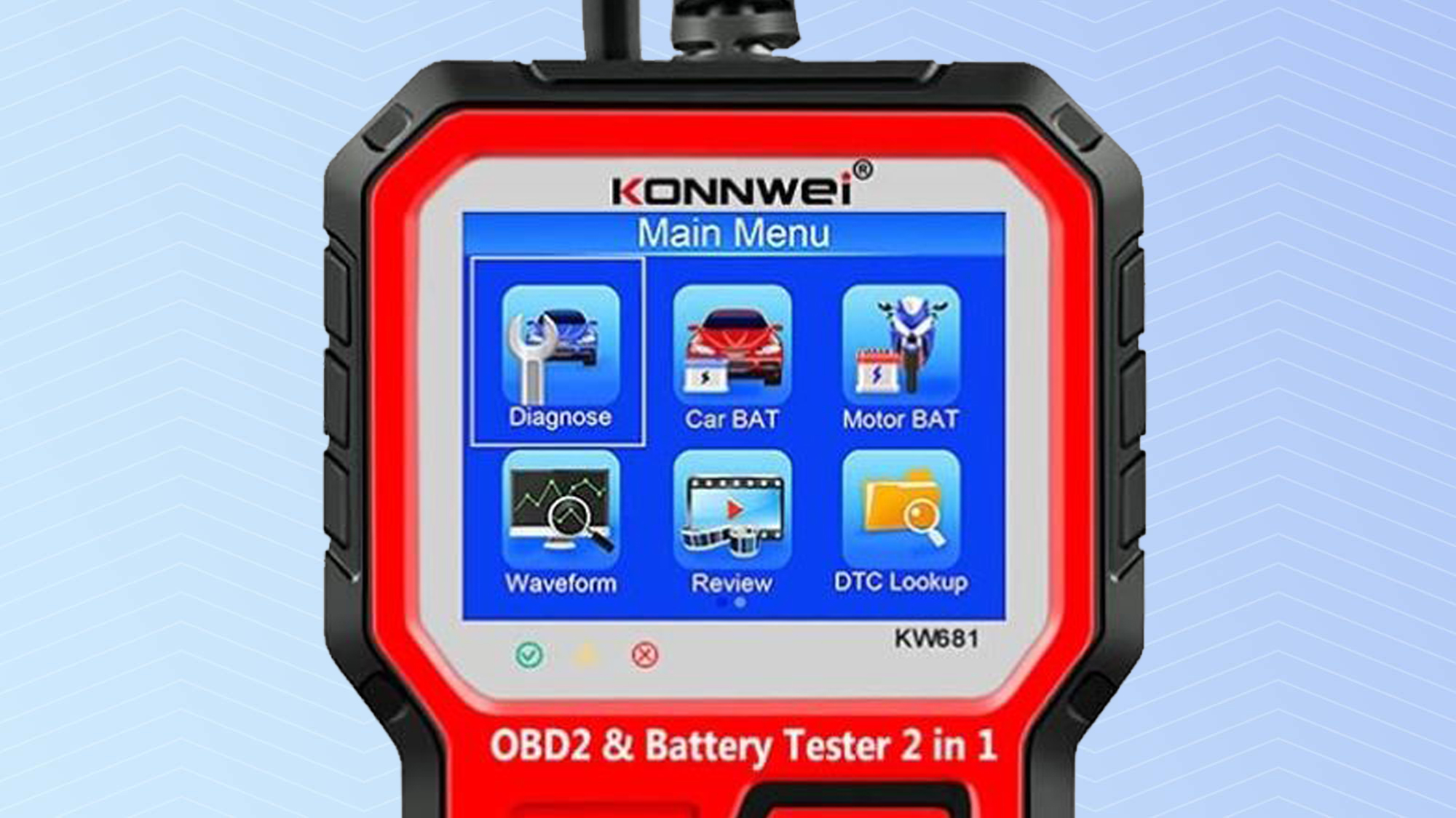 Konnwei KW681 main menu screen