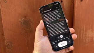 Recorder app transcript on a Pixel 10 Pro