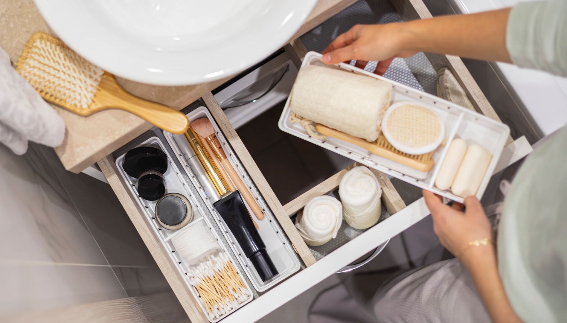 clean and decluttered small space