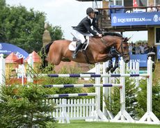 Robert Power IRL riding Doonaveeragh O One in The Bunn Leisure Derby Trial at The Equestrian.com Hickstead Derby Meeting in Sussex, UK 26-29th June 2014