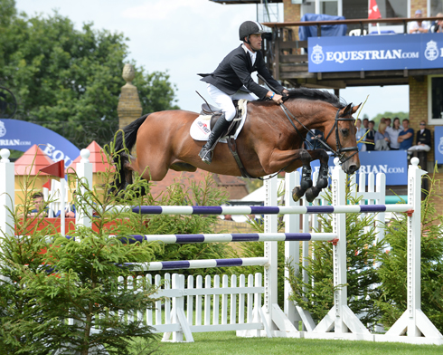 Robert Power IRL riding Doonaveeragh O One in The Bunn Leisure Derby Trial at The Equestrian.com Hickstead Derby Meeting in Sussex, UK 26-29th June 2014