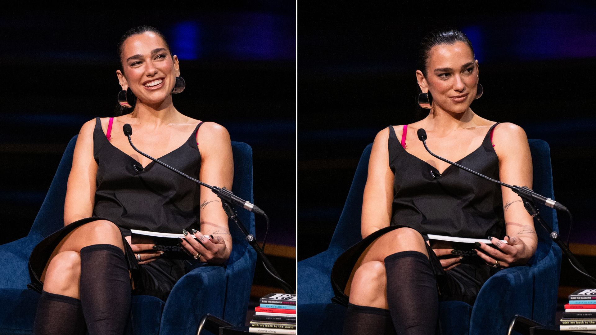 Dua Lipa Wears Prada to a Quiet Night of Literature