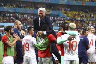 Jubilation for Vladimir Petkovic after Switzerland upset favourites France in the round of 16