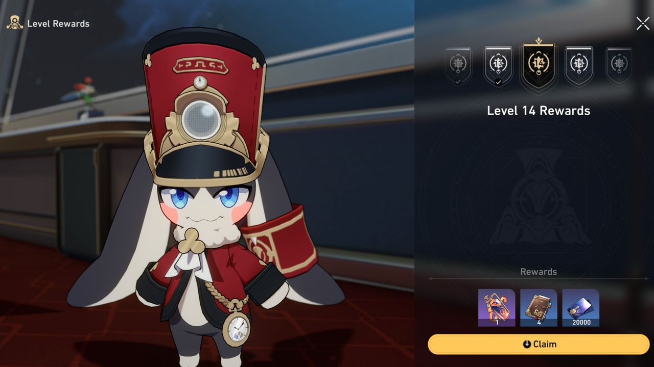 Honkai: Star Rail Trailblaze level rewards