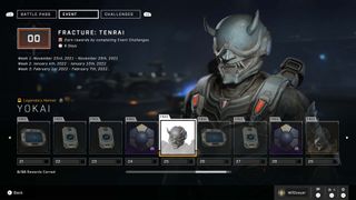 Halo Infinite Fracture Tenrai multiplayer event Yokai helmet reward