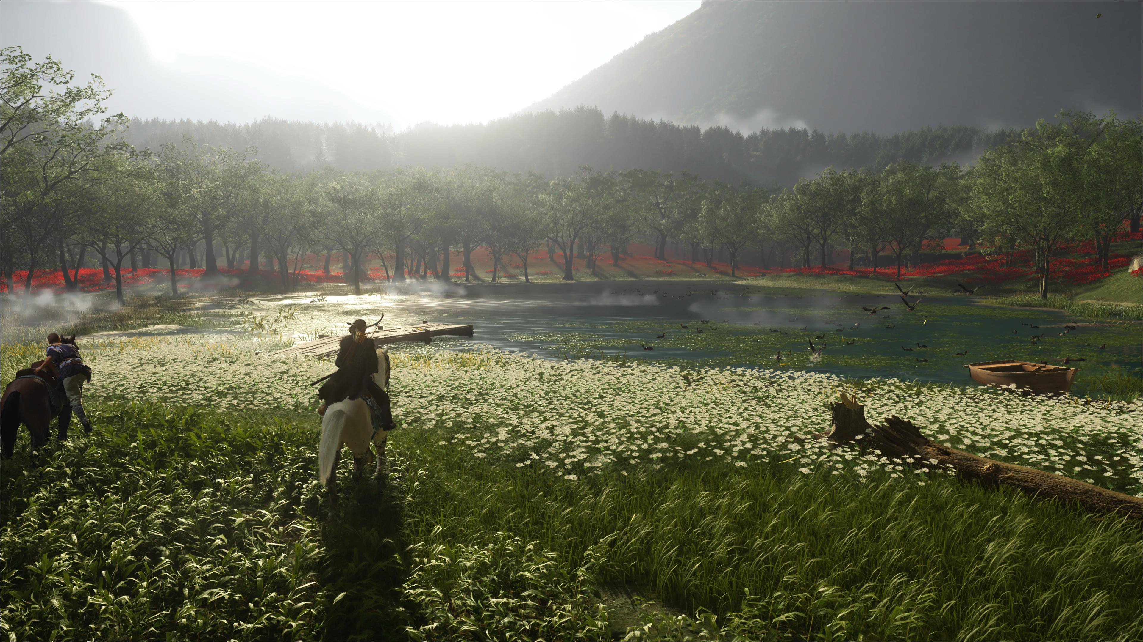 A screenshot of the landscape of Ghost of Yotei