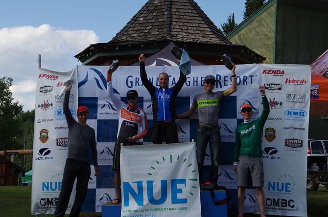 Men's podium at the Pierre's Hole 100