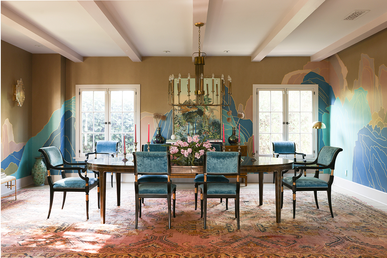 Dining room in Los Angeles historic home