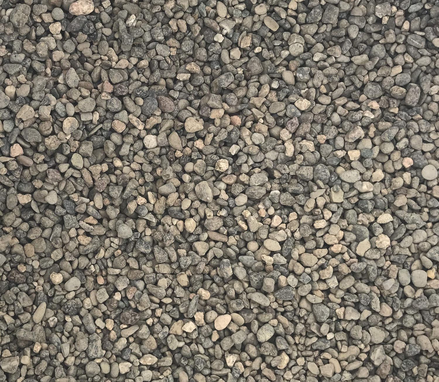 40 Lbs Grey Pea Gravel - Landscape Rocks - Drainage Rock - Gardening - Average Size 3/8 Inch - 1/4 Inch Stone