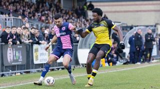 Dulwich Hamlet in action against Tonbridge in February 2023.