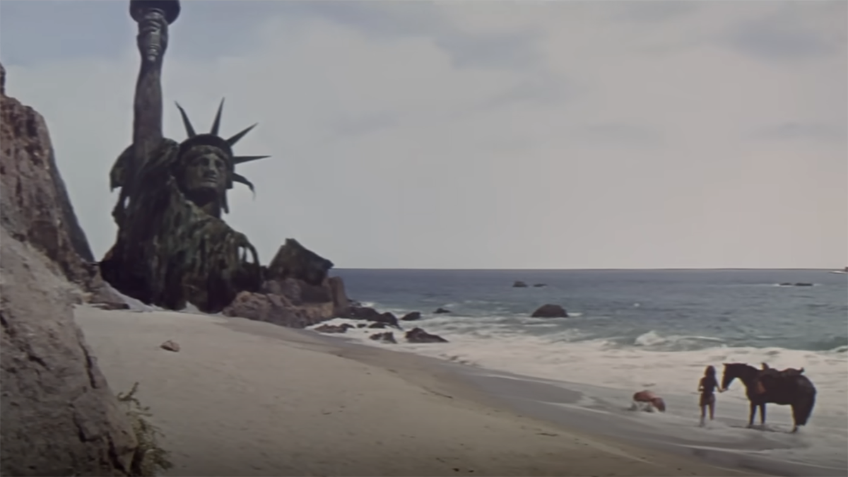 The Statue of Liberty from the end of Planet of the Apes