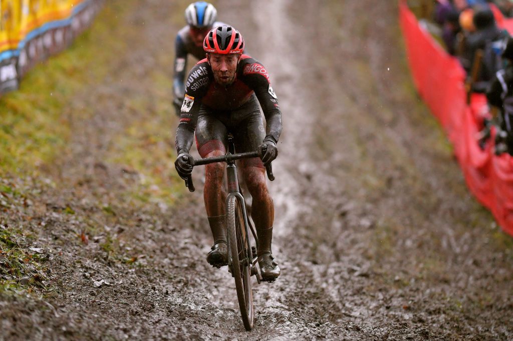 NAMUR BELGIUM DECEMBER 22 Laurens Sweeck of Belgium and Team Pauwels Sauzen Bingoal Mud during the 11th Namur World Cup 2019 UCICX TelenetUCICXWC on December 22 2019 in Namur Belgium Photo by Luc ClaessenGetty Images