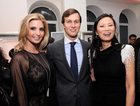 Ivanka Trump, Jared Kushner, and Wendi Deng Murdoch.