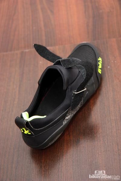 The inverted two-strap upper on the new fi'zi:k K1 is designed to provide a wider opening for faster transitions.