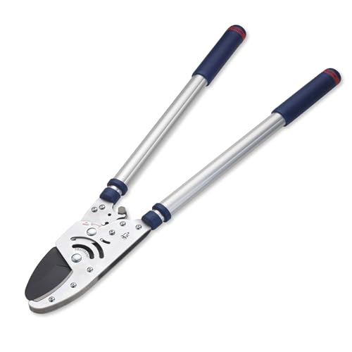 Spear &amp;amp; Jackson 8290rs Razorsharp Heavy Duty Telescopic Ratchet Anvil Loppers, Extendable 40 1/2" Handles, Ideal for Cutting Thick Hard to Reach Branches, Powerful Ratcheting Mechanism