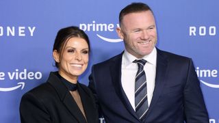 Wayne Rooney and Coleen Rooney at Rooney premiere
