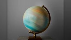 A spinning globe