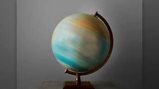 A spinning globe