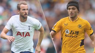 Harry Kane of Tottenham Hotspur and Raul Jimenez of Wolves could both feature in the Tottenham vs Wolves live stream