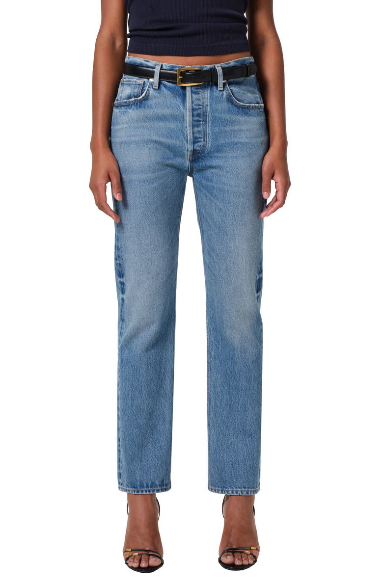 Blaine High Waist Ankle Straight Leg Jeans
