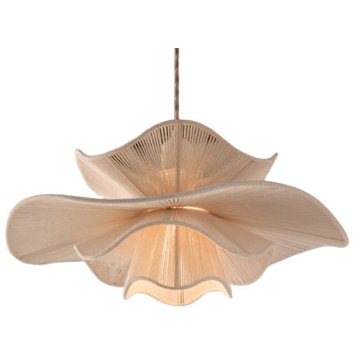 natural wave design oversized pendant light