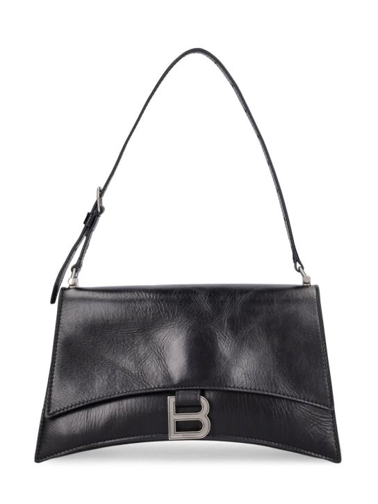 Small Crush Sling Leather Shoulder Bag - Balenciaga - Women - Black - Unique