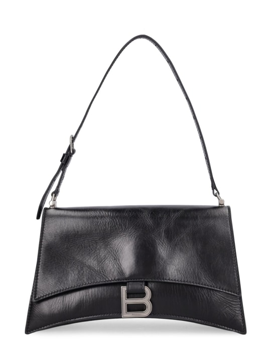 Small Crush Sling Leather Shoulder Bag - Balenciaga - Women - Black - Unique