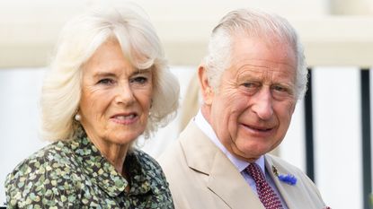 King Charles III and Queen Camilla visit Sandringham Flower Show at Sandringham House on July 26, 2023