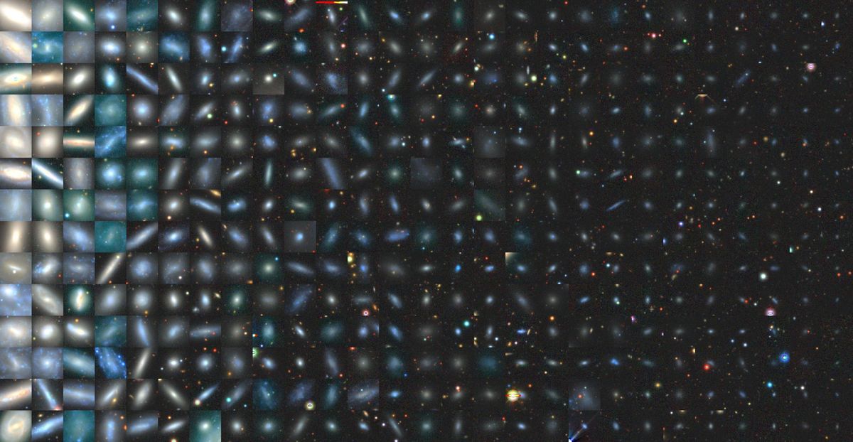 A giant grid of galaxy images