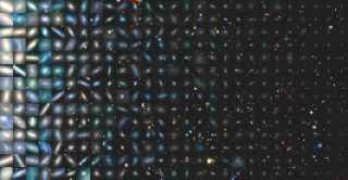 A giant grid of galaxy images