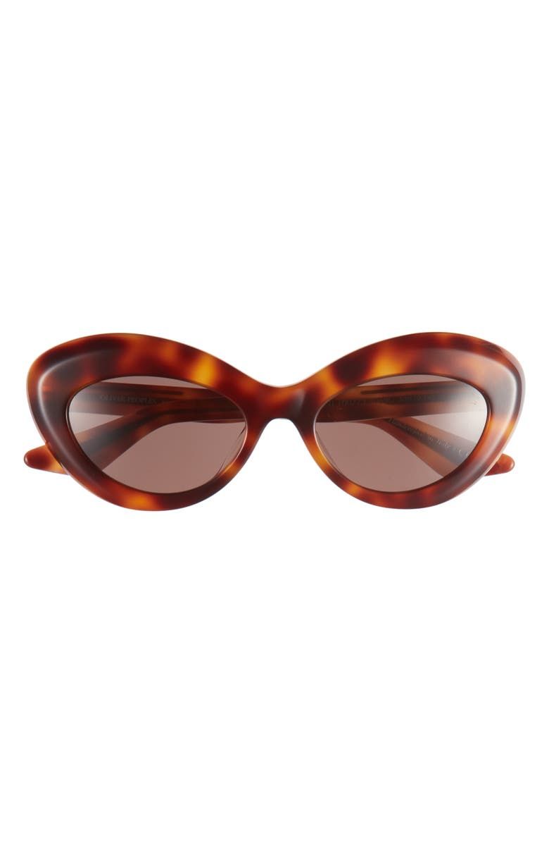 X Khaite 1968c 53mm Oval Sunglasses