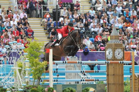 Pictured Belgian Olympic showjumper Dirk Demeersman at the London 2012 Games.