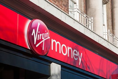 Virgin money bank sign