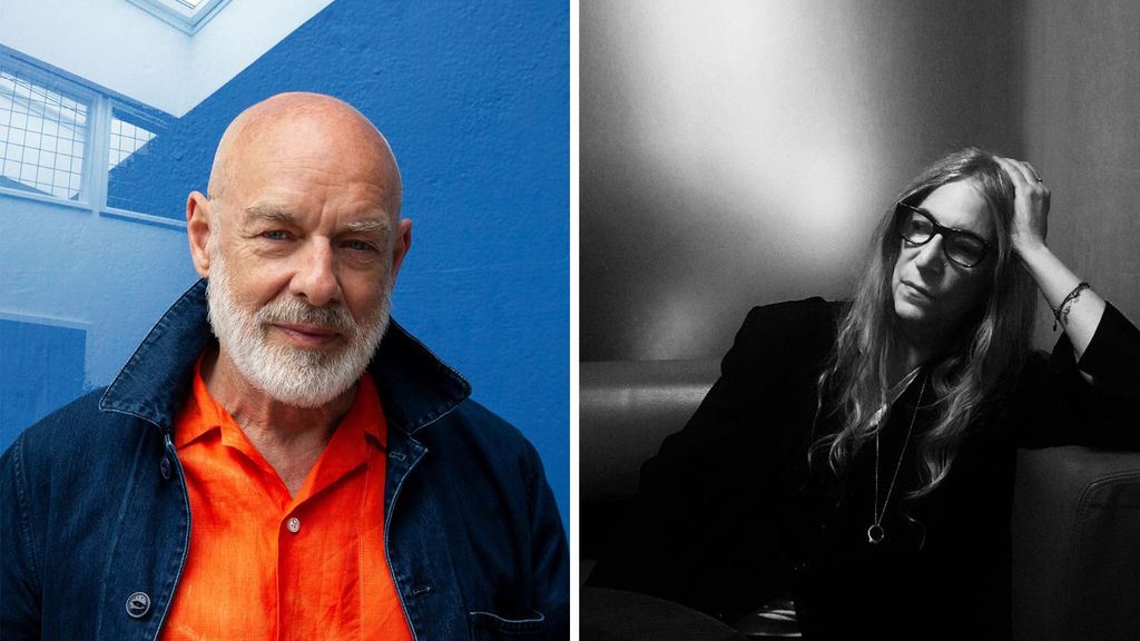 Brian Eno and Patti Smith