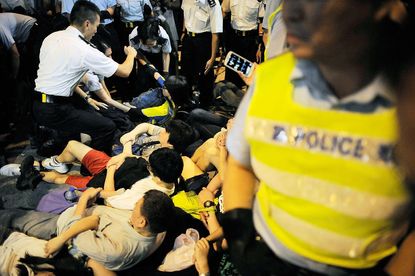 511 people arrested at Hong Kong's democracy protest