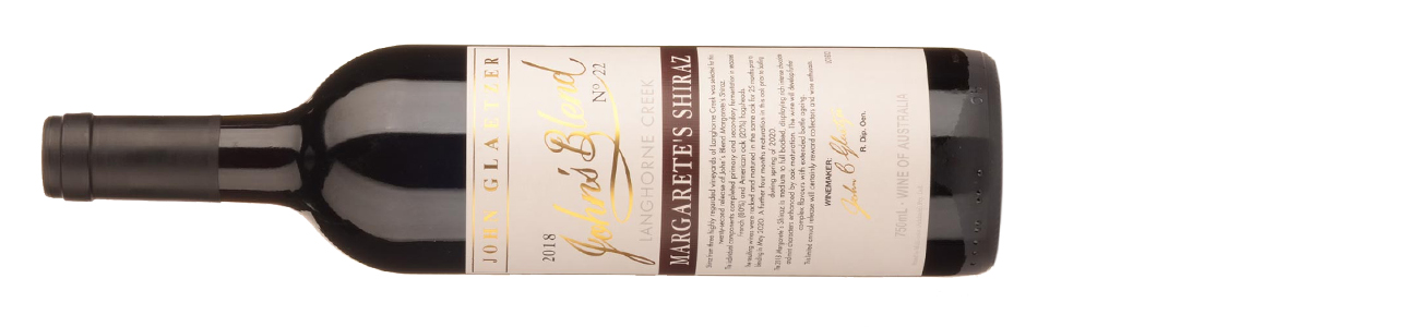 John Glaetzer, John&amp;rsquo;s Blend, Margarete&amp;rsquo;s Shiraz, Langhorne Creek 2018