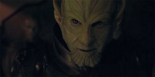 Ben Mendelsohn as Talos closeup in Captain Marvel