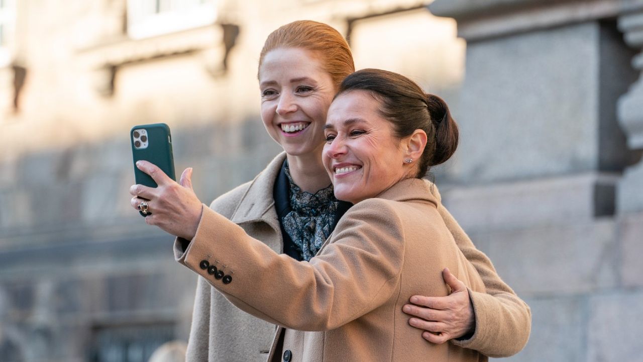 Johanne Louise Schmidt and Sidse Babett Knudsen in Borgen: Power &amp;amp; Glory