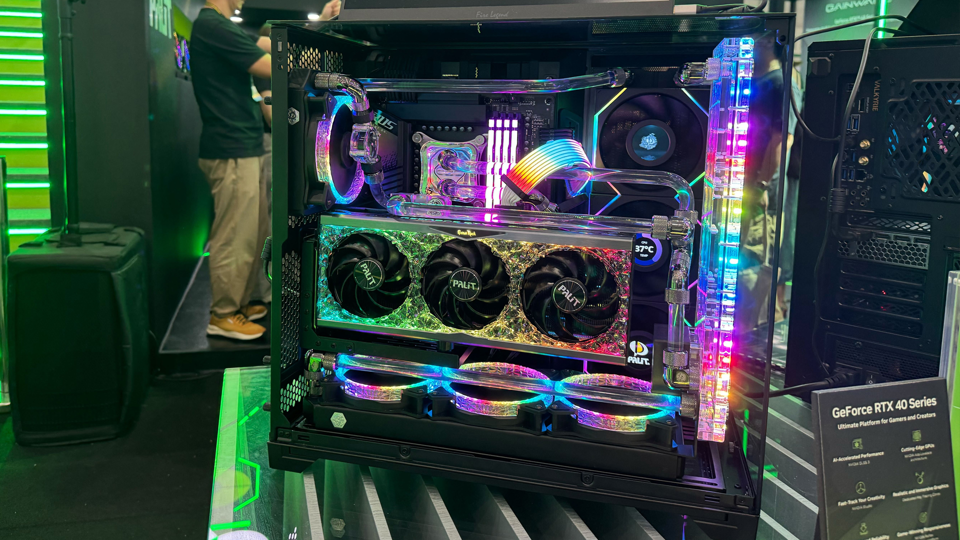 Palit RTX 4090 Neptunus gaming PC at Computex 2024.