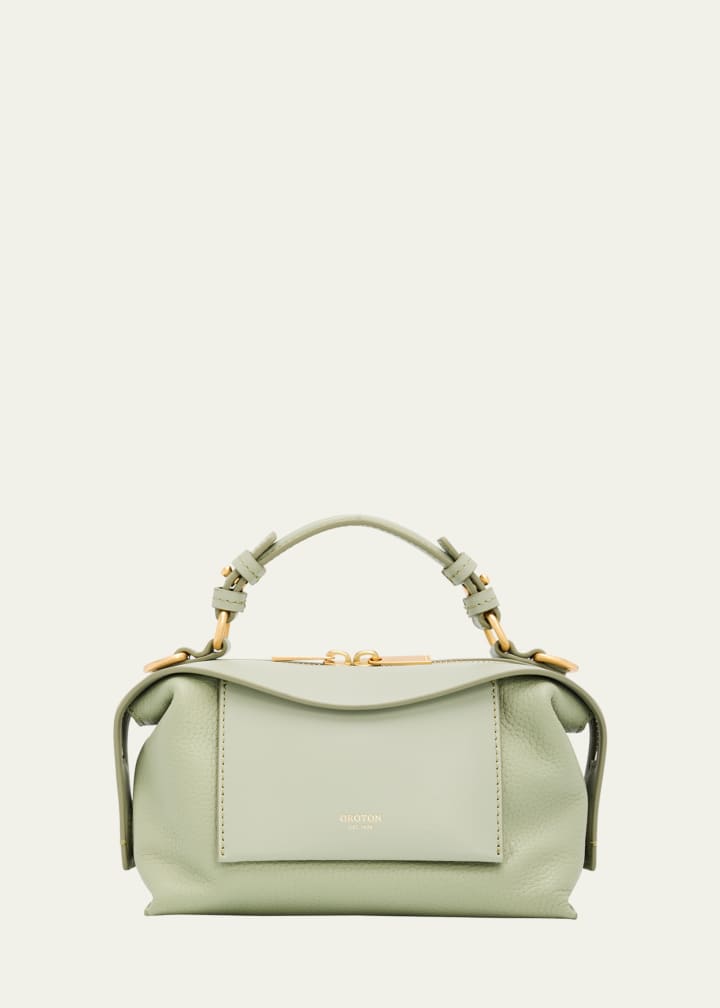 Mica Mini Leather Bowling Bag