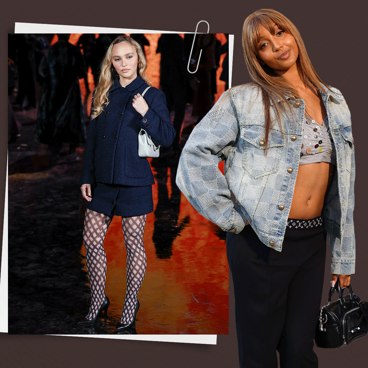 Gen Z Celeb Outfit Ideas featuring Lily Rose Depp, Emma Chamberlain, PinkPantheress, and Alex Consani