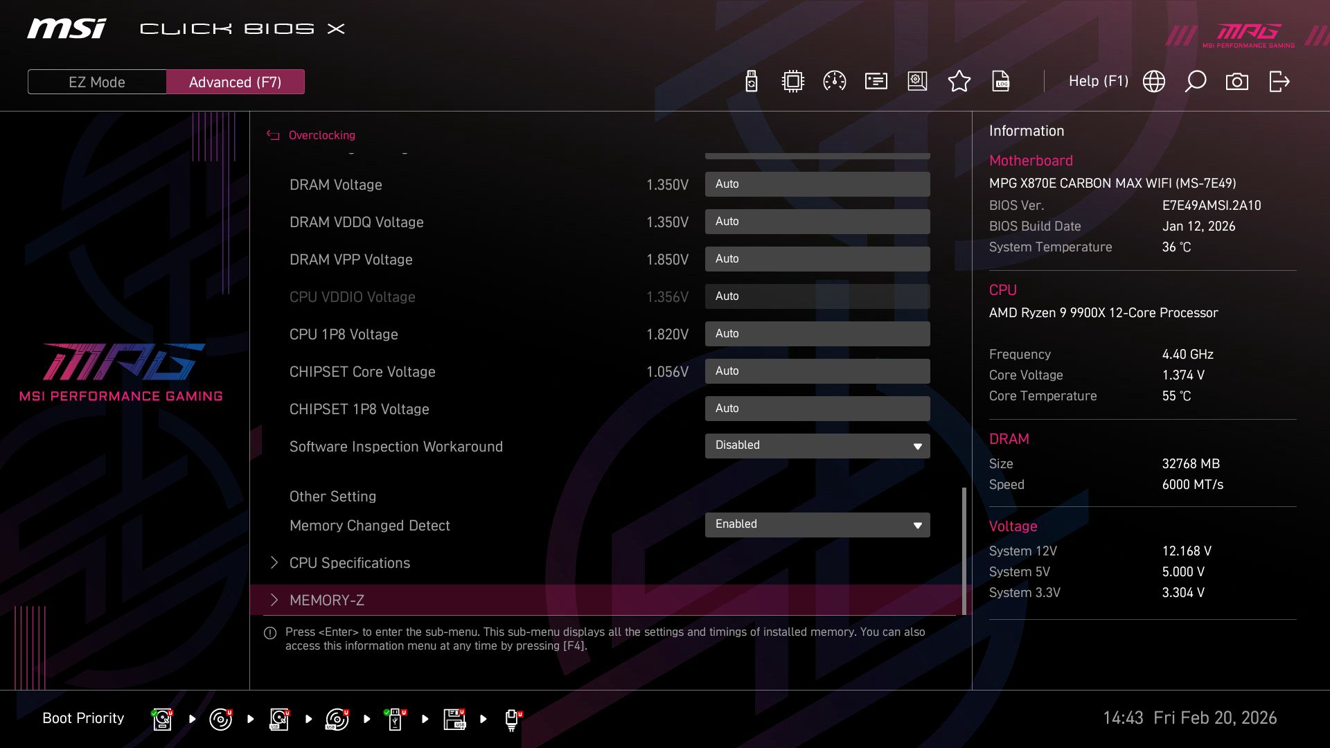 MSI X870E Carbon Max Wifi