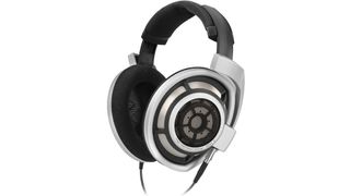 The Sennheiser HD 800 headphones in white and black