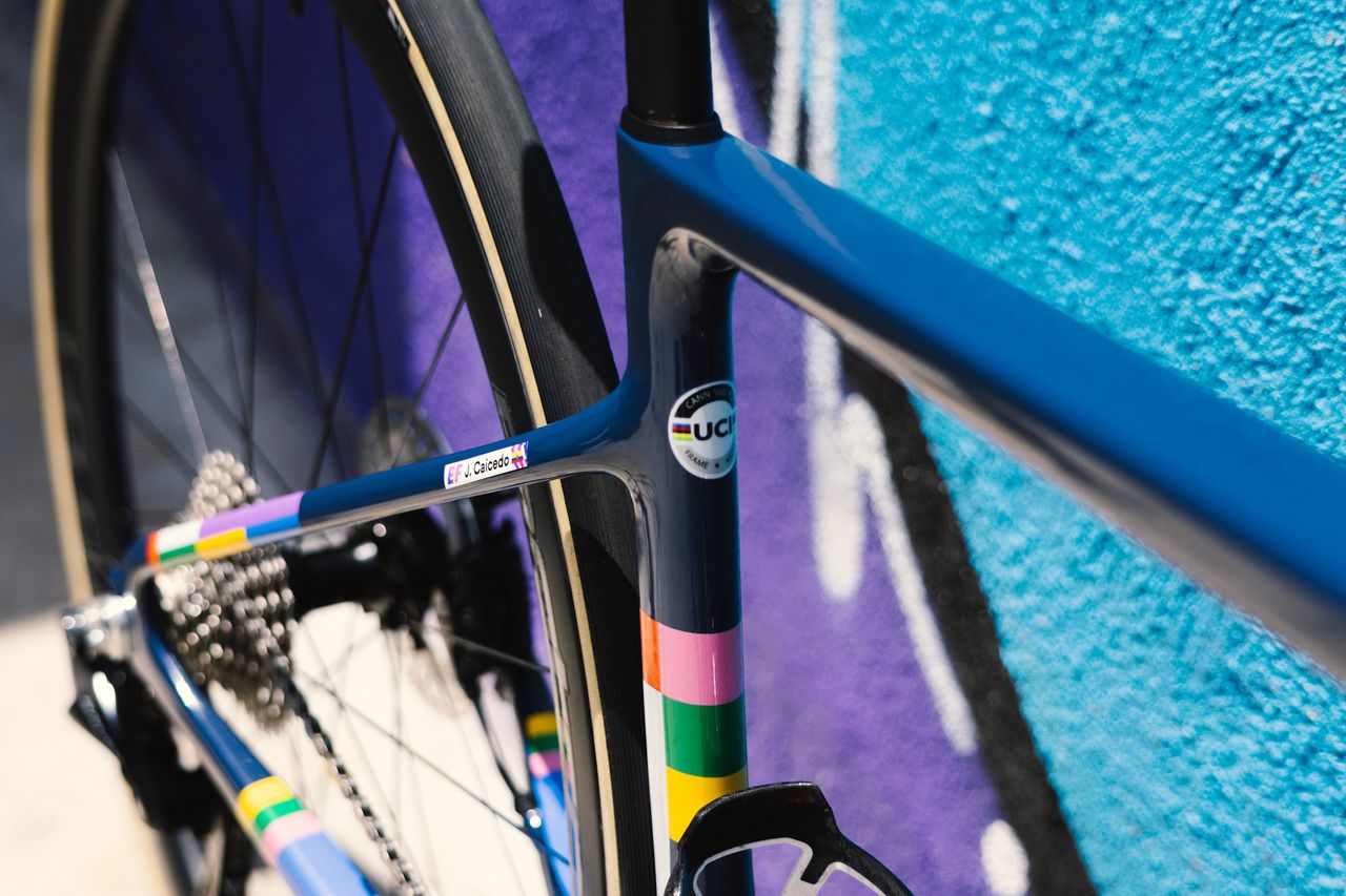 The 2021 Cannondale Supersix Evo in EF Education-EasyPost team colors