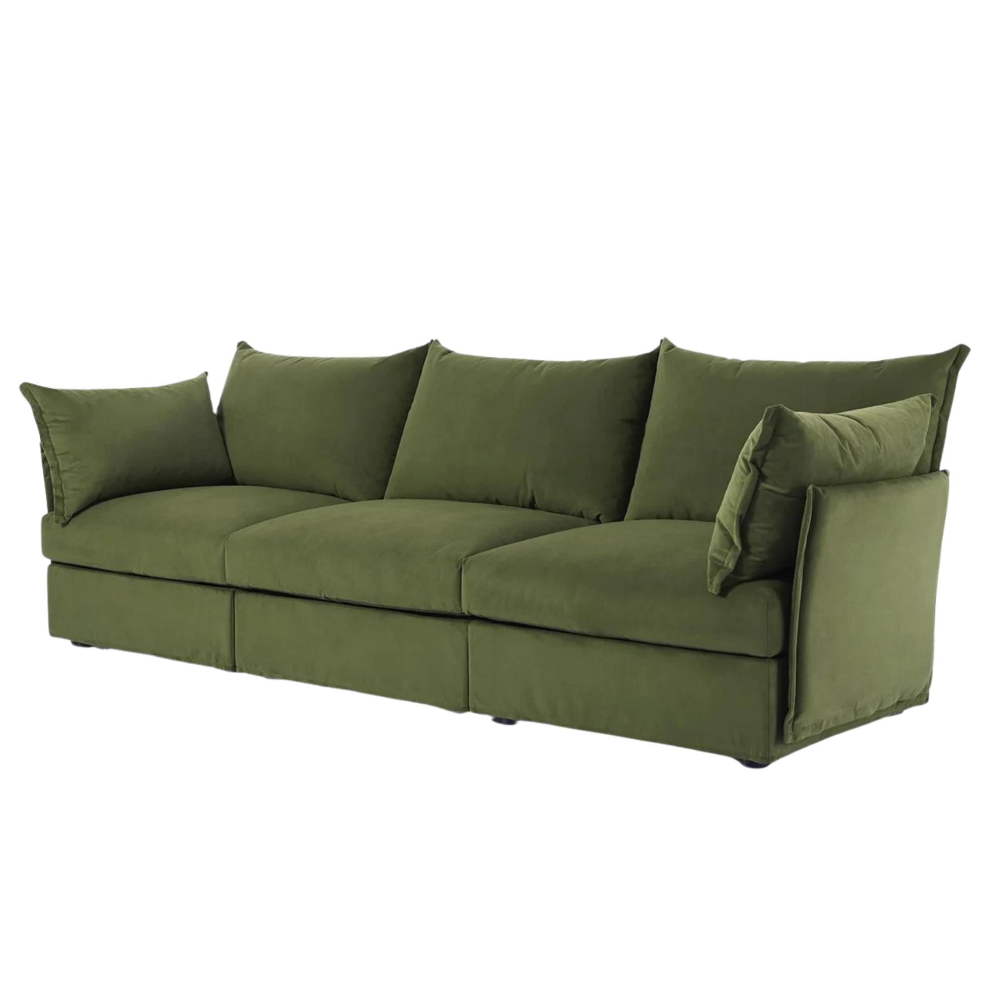 model 06 green sofa