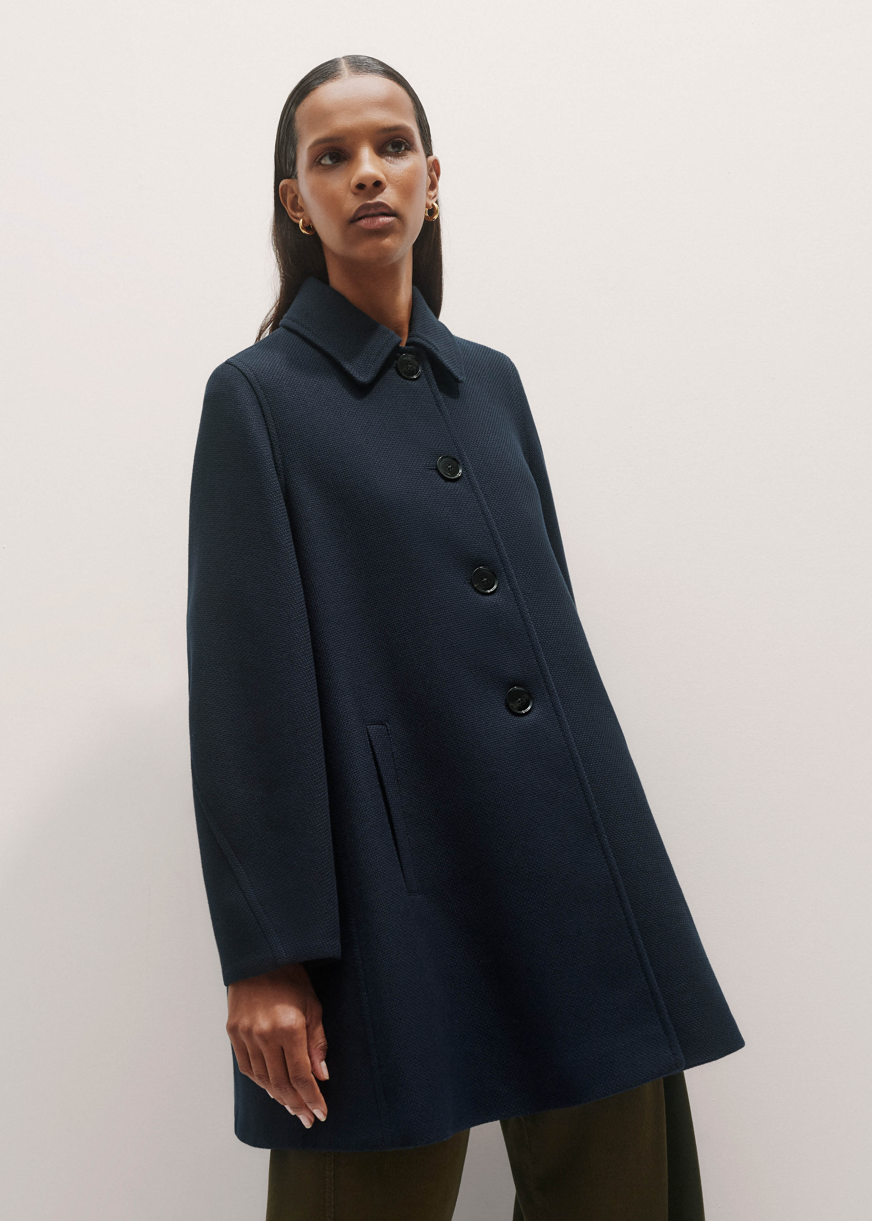 Sculptural Swing Coat