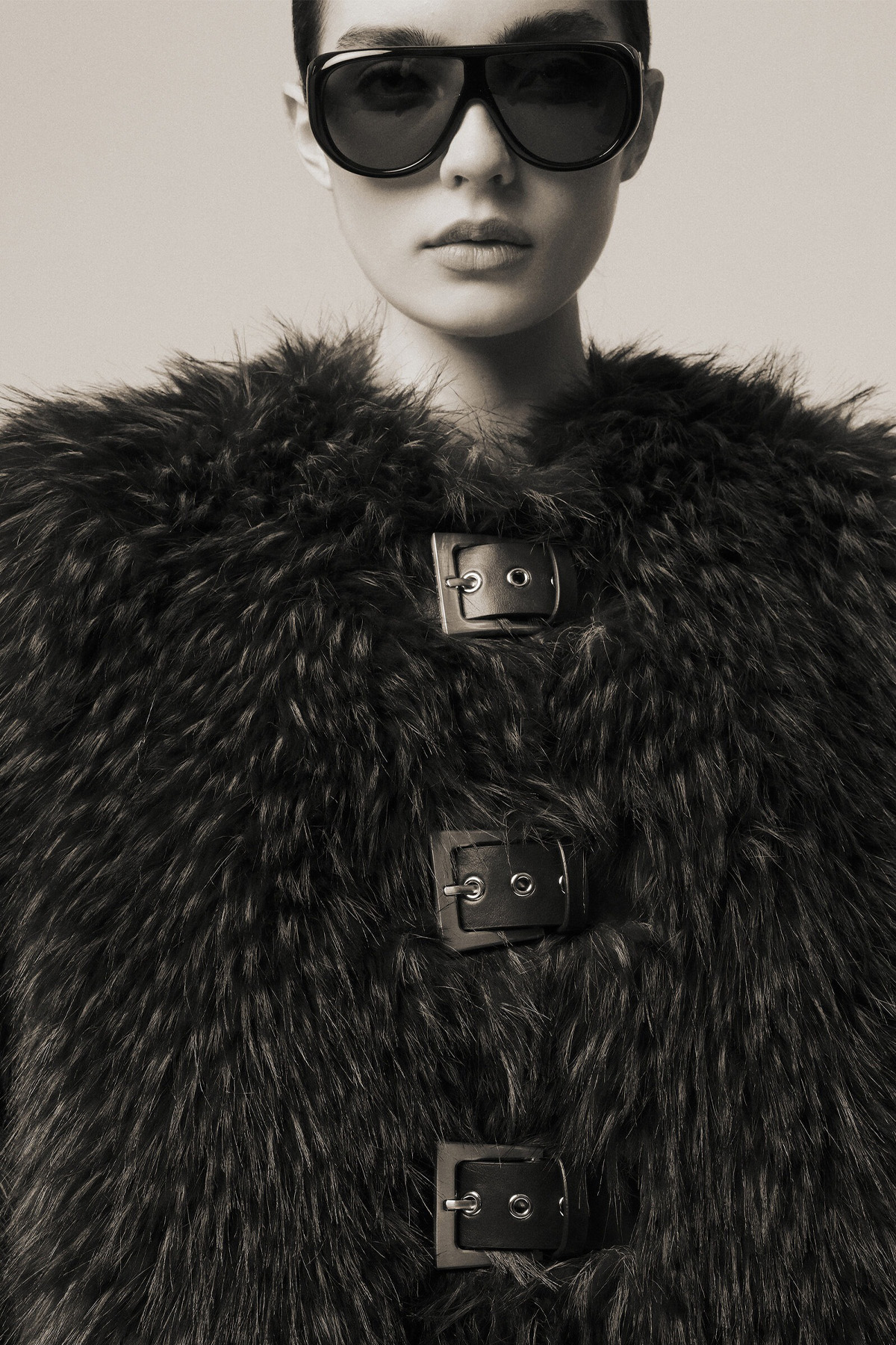 Nolwen Fox Faux Fur Maxi Coat 