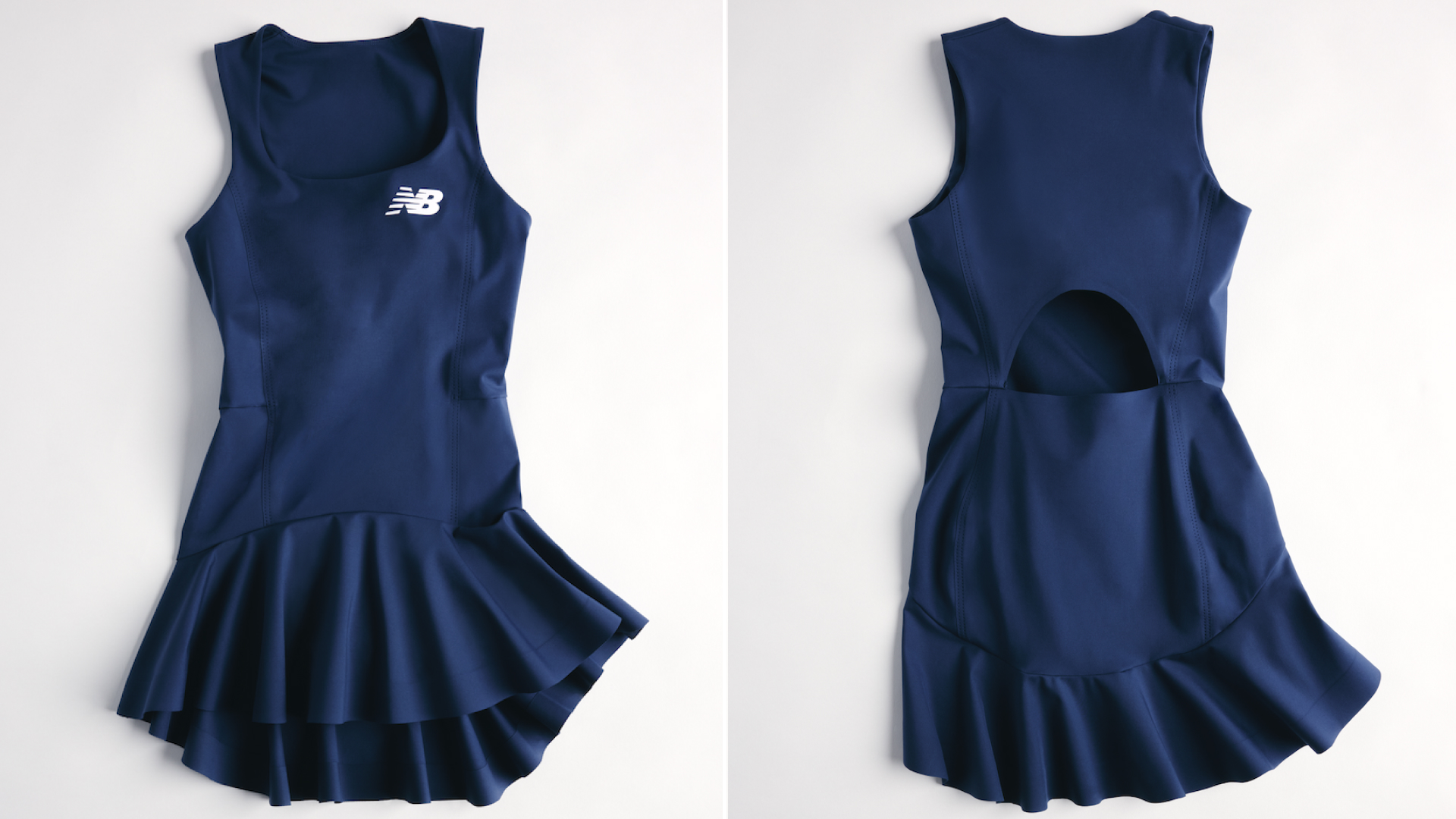 Coco Gauff's custom New Balance outfit at the 2026 US Open featured the navy blue and butter yellow color combination