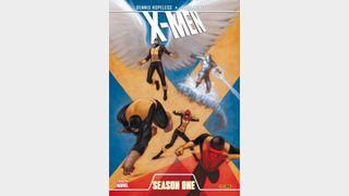 The original line-up of X-Men, including Cyclops and Iceman star on the cover for X-Men: Season One