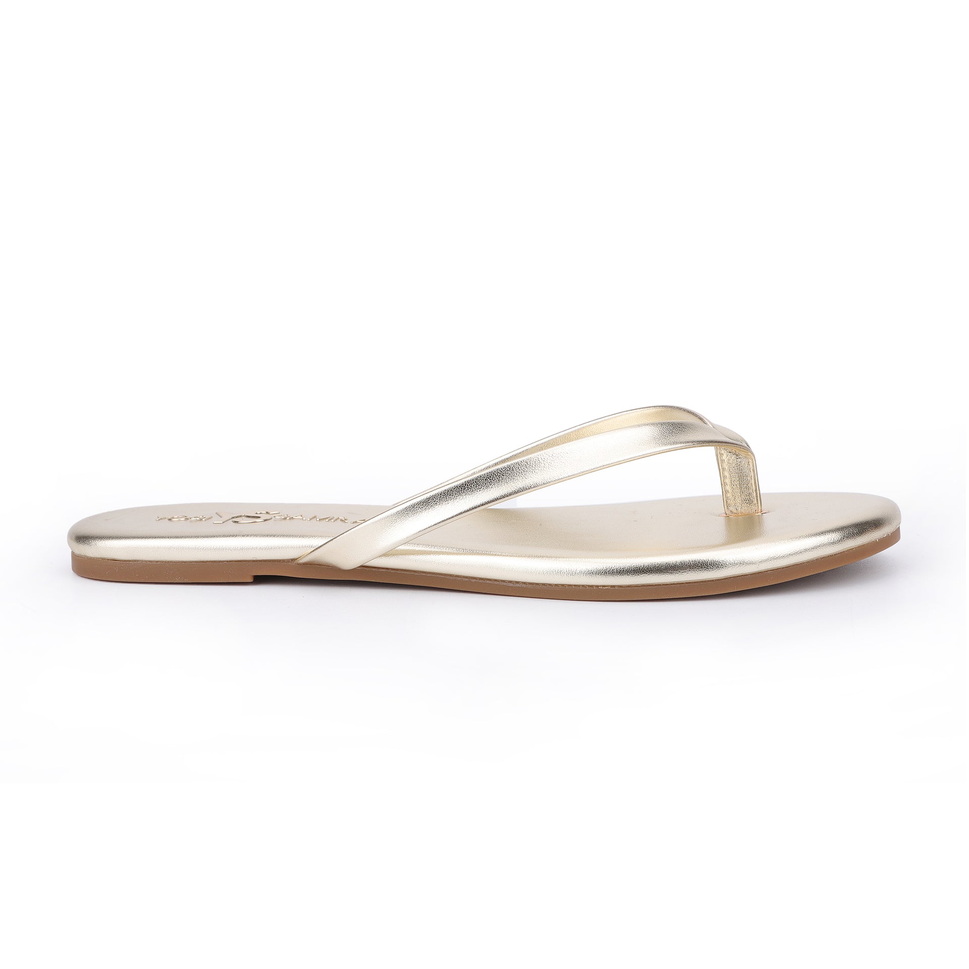 Rivington Flip Flop in Gold - Gold / 5